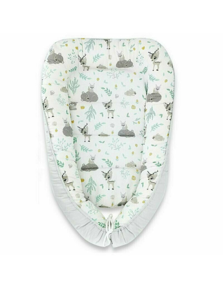 BN-6426972006880,MimiNu - Cosulet bebelus pentru dormit, Baby Cocoon 75x55 cm, Husa 100% bumbac, Din bumbac certificat Oeko Tex 