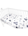 BN-6426972009119,MimiNu - Cearceaf cu elastic pentru patut 140X70 cm, Din bumbac certificat Oeko Tex Standard 100, Baby Shower B