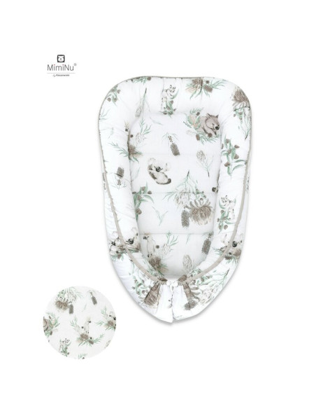 BN-6426972010771,MimiNu - Cosulet bebelus pentru dormit, Baby Cocoon 75x55 cm, Husa 100% bumbac, Din bumbac certificat Oeko Tex 