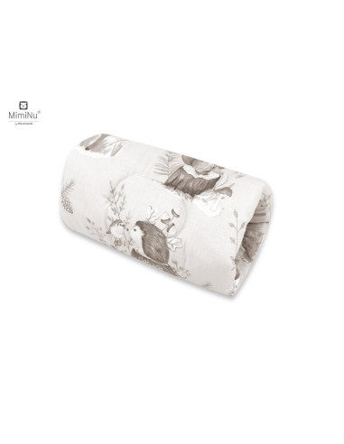 BN-6426972011907,MimiNu - Perna pentru alaptat tip manson, Din bumbac certificat Oeko Tex Standard 100, 25 cm, Design, Calm Fore