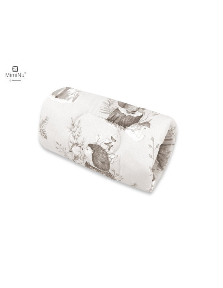 BN-6426972011907,MimiNu - Perna pentru alaptat tip manson, Din bumbac certificat Oeko Tex Standard 100, 25 cm, Design, Calm Fore