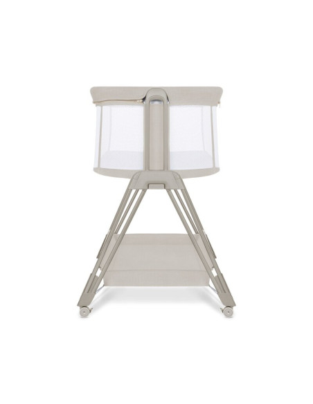 BN-LO-LUNA_BEIGE_SAND,Lionelo - Patut co-sleeper Luna, 2 in 1, Cu laterala culisanta, Cu setare unghiulara, Cu roti, Reglabil in