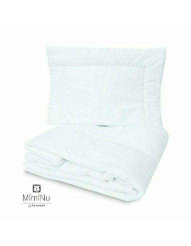 BN-6426972015059,MimiNu - Set lenjerie patut cu 6 piese, Cu pilota si perna, Cu doua aparatori laterale, Din bumbac certificat O