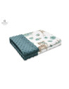 BN-6426972012973,MimiNu - Paturica pufoasa cu doua fete, Dimensiune 75x100 cm, Din tesatura Minky si bumbac, Materiale certifica