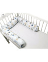 BN-6426972013444,MimiNu - Aparatoare tip rulou pentru patut, Lungime 180 cm, Din bumbac certificat Oeko Tex Standard 100, Cu dia