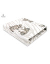 BN-6426972014182,Miminu - Cearceaf cu elastic pentru patut 120X60 cm, Din bumbac certificat Oeko Tex Standard 100, Safari Beige