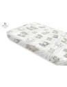 BN-6426972014182,Miminu - Cearceaf cu elastic pentru patut 120X60 cm, Din bumbac certificat Oeko Tex Standard 100, Safari Beige