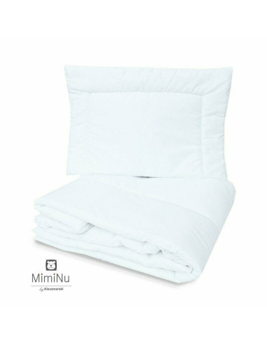 BN-6426972016018,MimiNu - Set lenjerie patut 5 piese, Cu pilota si perna, Din bumbac certificat Oeko Tex Standard 100, Pentru pa