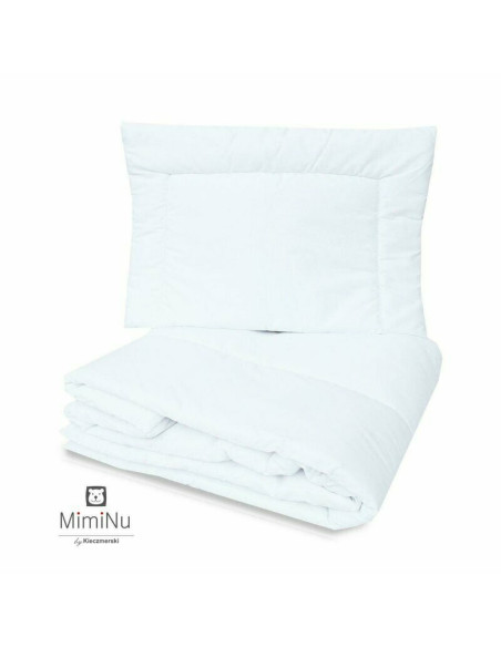 BN-6426972016018,MimiNu - Set lenjerie patut 5 piese, Cu pilota si perna, Din bumbac certificat Oeko Tex Standard 100, Pentru pa