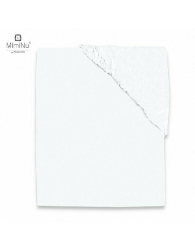 BN-6426972017602,MimiNu - Cearceaf cu elastic pentru patut co-sleeper, Luna, Dimensiune 84.5 x 50.5 cm, Din bumbac jersey, Mater