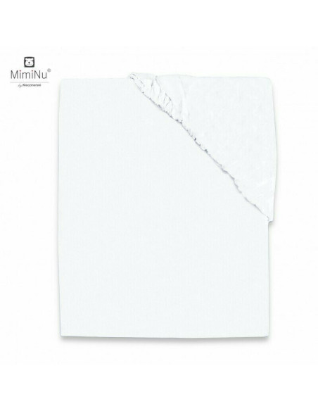 BN-6426972017602,MimiNu - Cearceaf cu elastic pentru patut co-sleeper, Luna, Dimensiune 84.5 x 50.5 cm, Din bumbac jersey, Mater