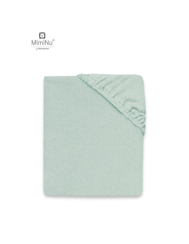 BN-6426972018104,MimiNu - Cearceaf cu elastic pentru patut 120X60 cm, Din terry, Material certificat Oeko Tex Standard 100, Cold