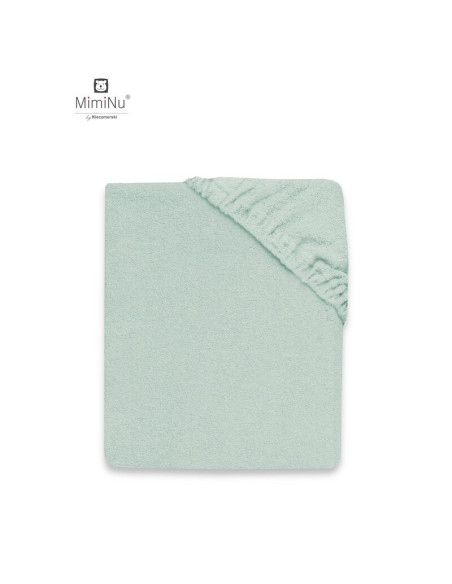 BN-6426972018104,MimiNu - Cearceaf cu elastic pentru patut 120X60 cm, Din terry, Material certificat Oeko Tex Standard 100, Cold
