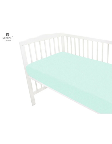 BN-6426972018104,MimiNu - Cearceaf cu elastic pentru patut 120X60 cm, Din terry, Material certificat Oeko Tex Standard 100, Cold