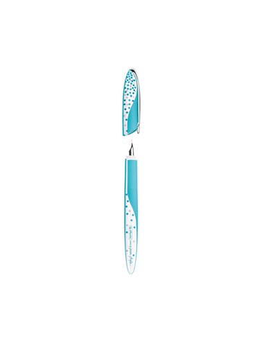 EAN-015845,Set stilou Herlitz My pen Style turcoaz, rezerve My Pen, creioane HB, radiera, ascutitoare Pelikan