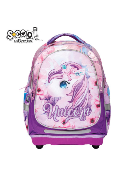 SC2107,Ghiozdan anatomic UNICORN, 38x39x19.5 cm - S-COOL
