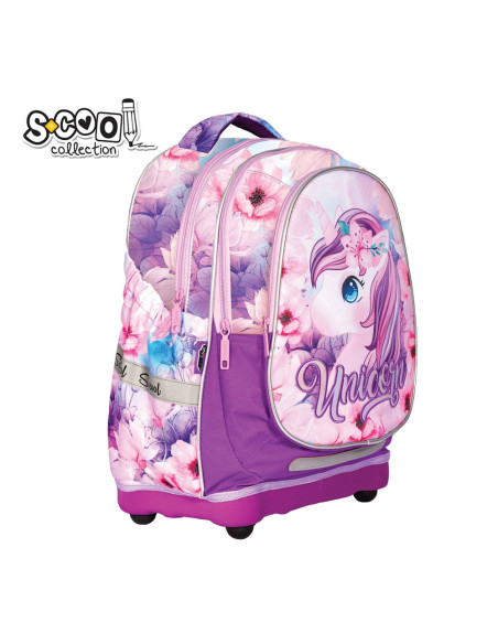 SC2107,Ghiozdan anatomic UNICORN, 38x39x19.5 cm - S-COOL