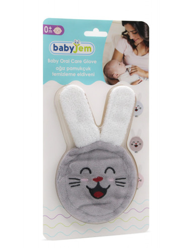 UP-bj_6273,Periuta de dinti pentru folosire pe deget BabyJem (Culoare: Bleu)