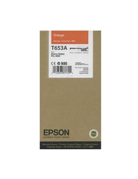 Cartus Cerneala Original Epson C13T653A00, Orange,C13T653A00