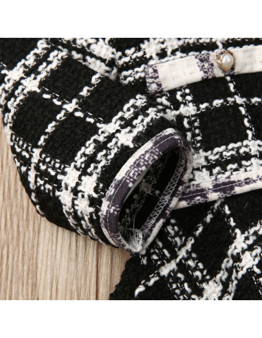 UP-36set7,Set sacou cu rochita, Negru cu alb, Diferite marimi