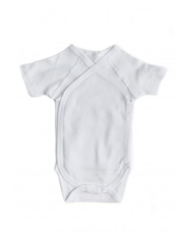 UP-138le2,Set 3 body-uri din bumbac albe petrecute ( Tip maneca: Scurta)