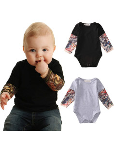 UP-drl1175,Body cu tatuaj, Roz, Diferite marimi 2