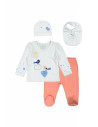 UP-tgs_3312_1,Set de 10 piese pentru nou nascut Pasari, Tongs baby (Culoare: Portocaliu)