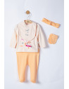 UP-tgs_4045_2,Setul 5 piese nou nascut Sweets, Tongs baby (Culoare: Somon)