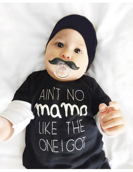UP-drl_trano1,Tricou copii negru "Ain't No Mama"
