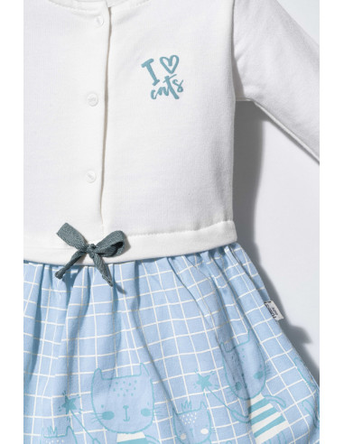 UP-tgs_2917_3,Rochita pentru fetite Cats, Tongs baby, Albastru