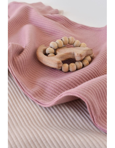 UP-BC-CSYM11207-0,Set de 2 body-uri cu maneca scurta din bumbac organic si modal - Roz/Blush