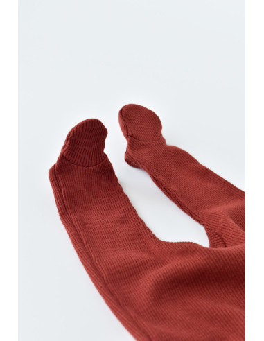 UP-BC-CSYM24501-0,Set 4 piese: bluza, pantaloni, caciulita si manusi din bumbac organic si modal - Rosu, Baby Cosy