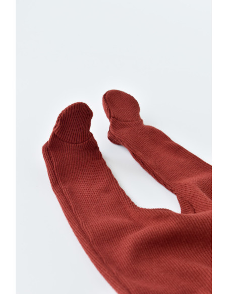 UP-BC-CSYM24501-0,Set 4 piese: bluza, pantaloni, caciulita si manusi din bumbac organic si modal - Rosu, Baby Cosy