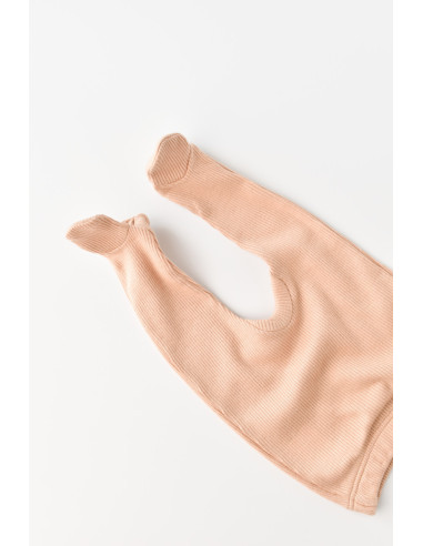 UP-BC-CSYM24503-0,Set 4 piese: bluza, pantaloni, caciulita si manusi din bumbac organic si modal - Somon, Baby Cosy
