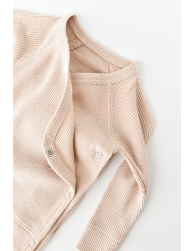 UP-BC-CSYM24507-0,Set 4 piese: bluza, pantaloni, caciulita si manusi din bumbac organic si modal - Blush, Baby Cosy
