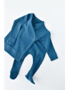 UP-BC-CSYM24508-3,Set 4 piese: bluza, pantaloni, caciulita si manusi din bumbac organic si modal - Bleumarin, Baby Cosy