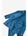 UP-BC-CSYM24508-3,Set 4 piese: bluza, pantaloni, caciulita si manusi din bumbac organic si modal - Bleumarin, Baby Cosy