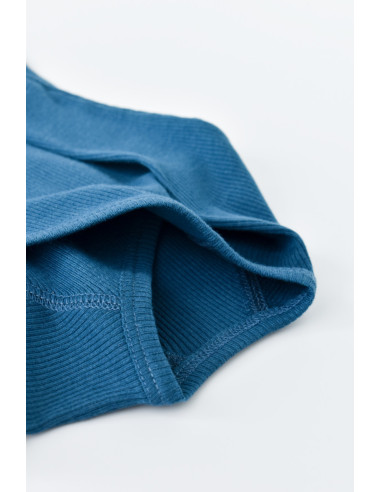 UP-BC-CSYM24508-3,Set 4 piese: bluza, pantaloni, caciulita si manusi din bumbac organic si modal - Bleumarin, Baby Cosy