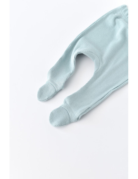 UP-BC-CSYM24509-6,Set 4 piese: bluza, pantaloni, caciulita si manusi din bumbac organic si modal - Mint, Baby Cosy