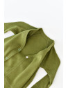 UP-BC-CSYM24511-3,Set 4 piese: bluza, pantaloni, caciulita si manusi din bumbac organic si modal - Verde, Baby Cosy