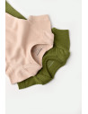 UP-BC-CSYM11212-0,Set 2 body-uri bebe unisex din bumbac organic si modal - Verde/Blush, Baby Cosy