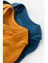 UP-BC-CSYM11310-0,Set 2 body-uri cu maneca lunga bebe unisex din bumbac organic si modal - Bleumarin/Sofran, Baby Cosy
