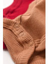 UP-BC-CSYM11311-0,Set 2 body-uri cu maneca lunga bebe unisex din bumbac organic si modal - Maro/Rosu, Baby Cosy