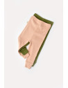 UP-BC-CSYM11611-3,Set 2 pantaloni bebe unisex din bumbac organic si modal - Verde/Blush, Baby Cosy