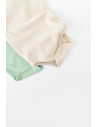 UP-BC-CSYW1000-3,Set 2 body-uri fara maneci bebe unisex -100% bumbac organic - Mint/Stone, Baby Cosy