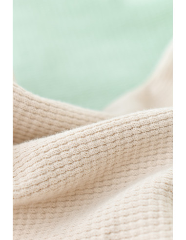UP-BC-CSYW1000-3,Set 2 body-uri fara maneci bebe unisex -100% bumbac organic - Mint/Stone, Baby Cosy