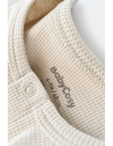 UP-BC-CSYW1018-3,Set tricou cu panataloni scurti - 100% bumbac organic - Stone, Baby Cosy
