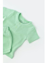 UP-BC-CSYW1019-9,Set tricou cu panataloni scurti - 100% bumbac organic - Mint, Baby Cosy