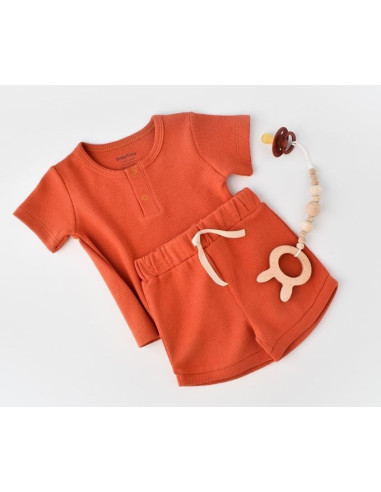 UP-BC-CSYW1021-3,Set tricou cu panataloni scurti - 100% bumbac organic - Scortisoara, Baby Cosy