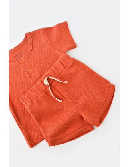 UP-BC-CSYW1021-3,Set tricou cu panataloni scurti - 100% bumbac organic - Scortisoara, Baby Cosy